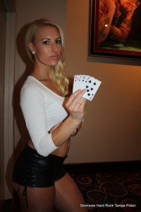 HRG Jessica with wall with cards