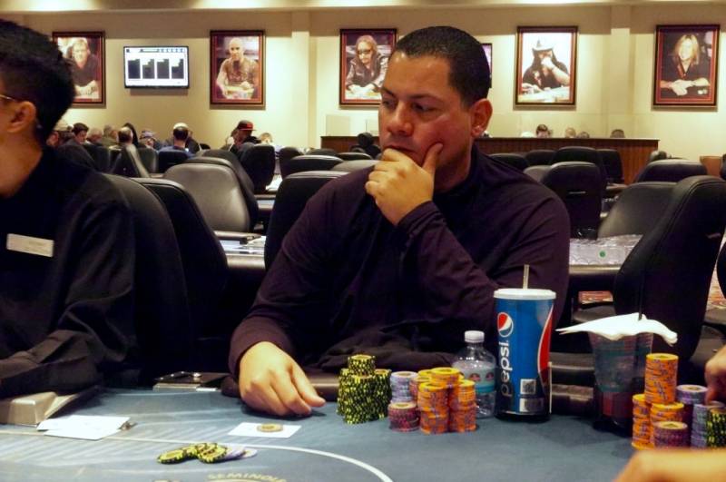 Chip leader Anthony Solares