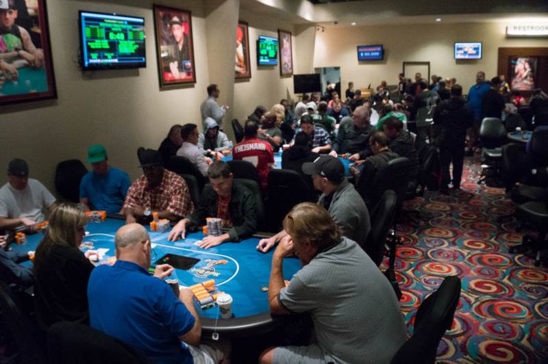 The 115-player Event 1 restart is down to the final four tables.
