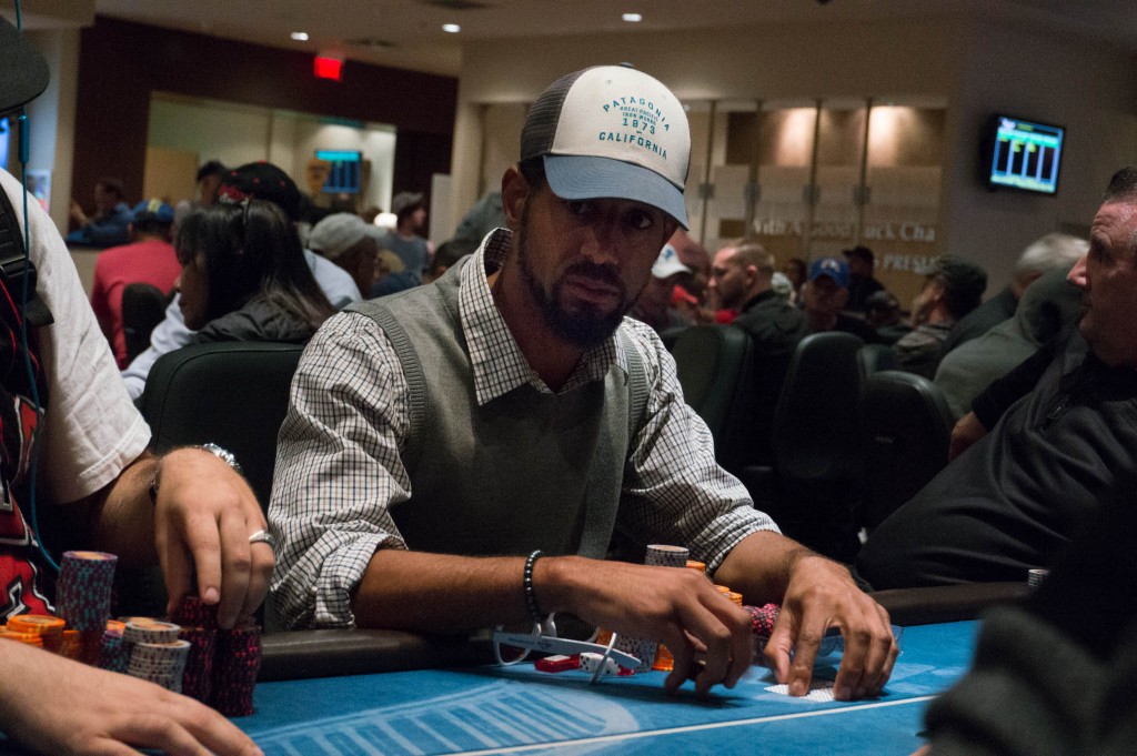 Flight E chip leader Jeremy Costa