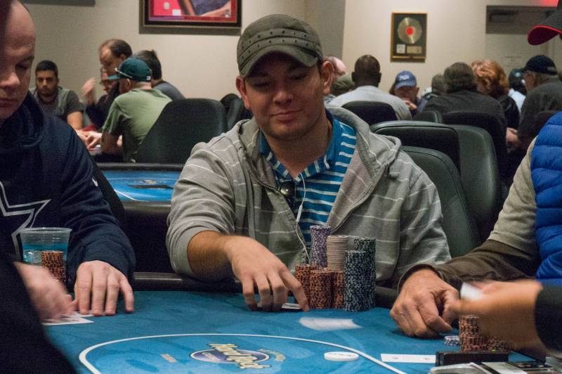 Flight C chip leader Ryan Gittings (Tampa, FL)