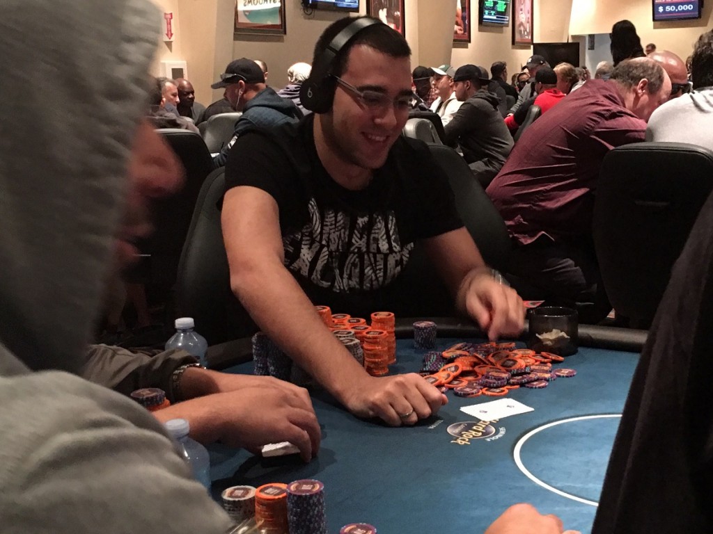 Event 1 chip leader Daniel Ramirez.