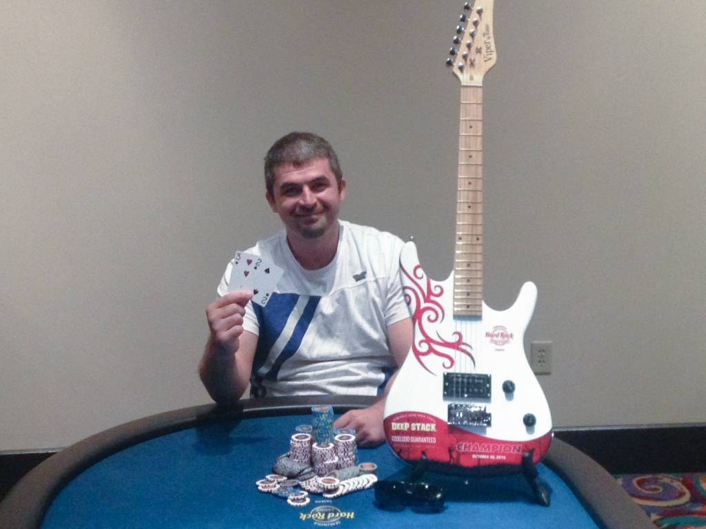 Fall Deep Stack Poker Series Event 6 winner Alexandru Ivan